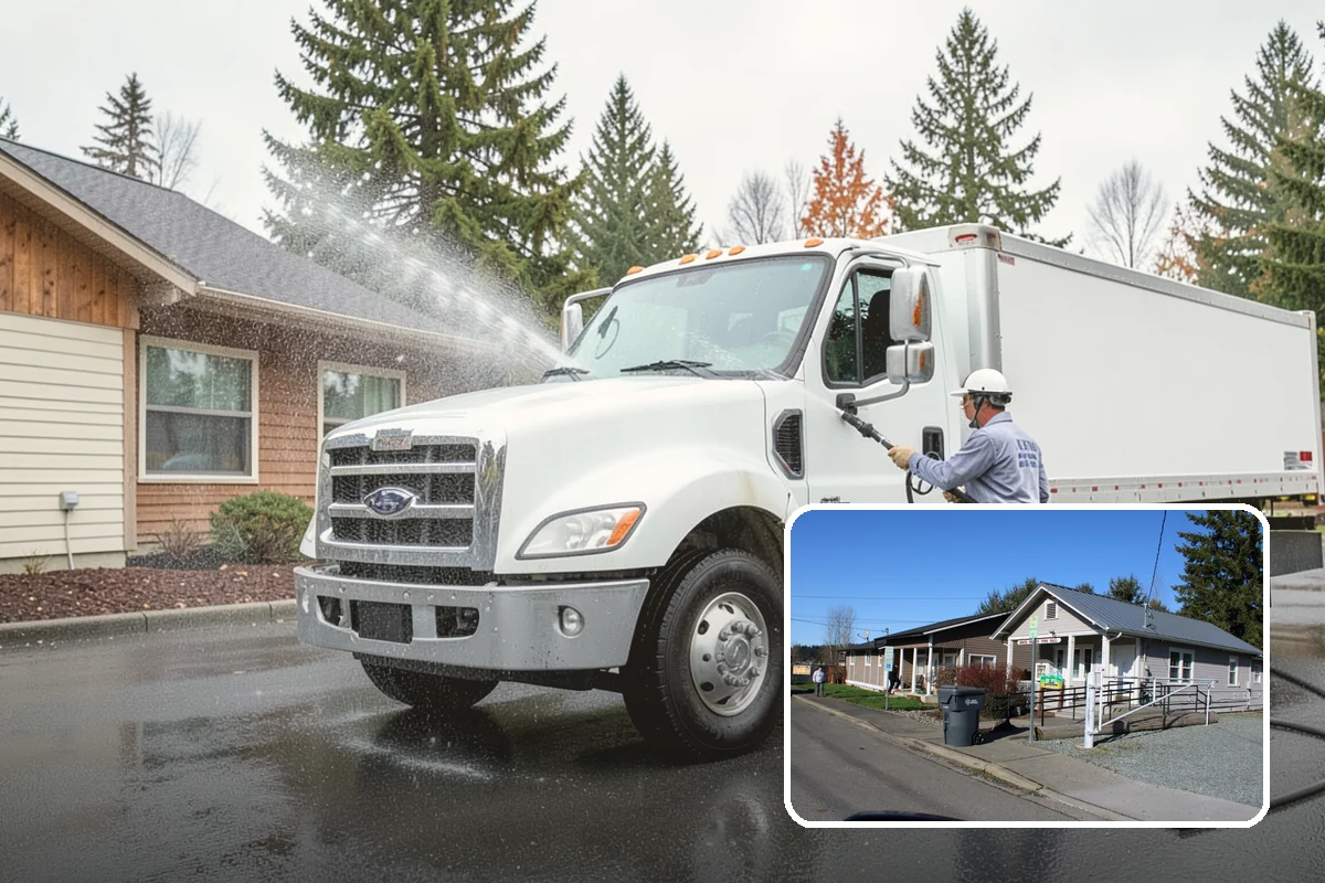 Stair Cleaning in South Prairie, Pierce County, WA - Removes the slick growth that causes stair falls