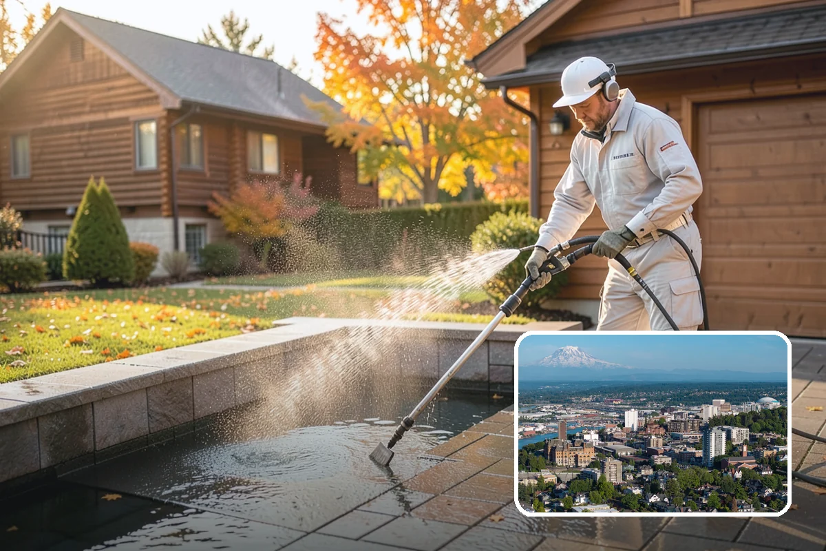 Stair Cleaning in Tacoma, Pierce County, WA - Removes the slick growth that causes stair falls