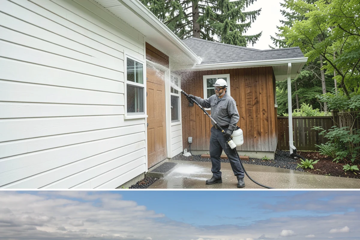 Stair Cleaning in University Place, Pierce County, WA - Clean exterior stairs before the fall rains return to keep footing safe through winter.