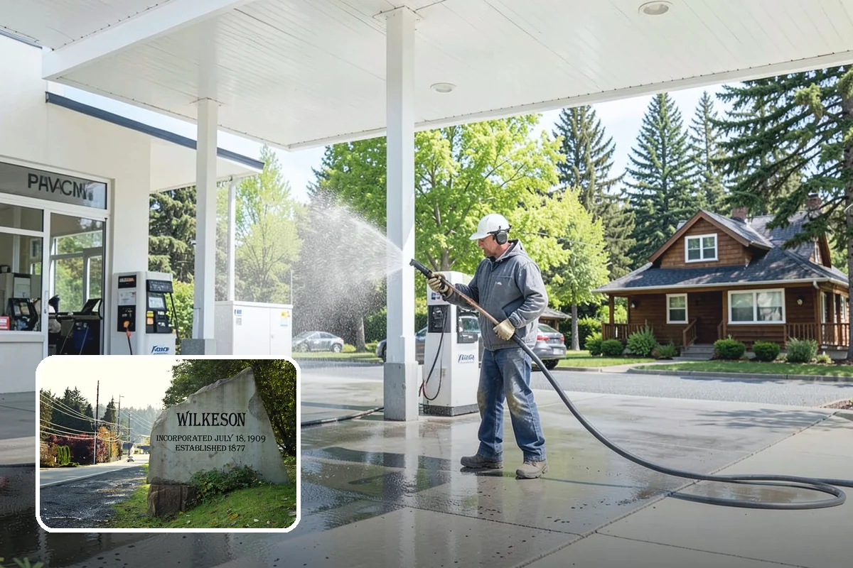 Stair Cleaning in Wilkeson, Pierce County, WA - Removes the slick growth that causes stair falls