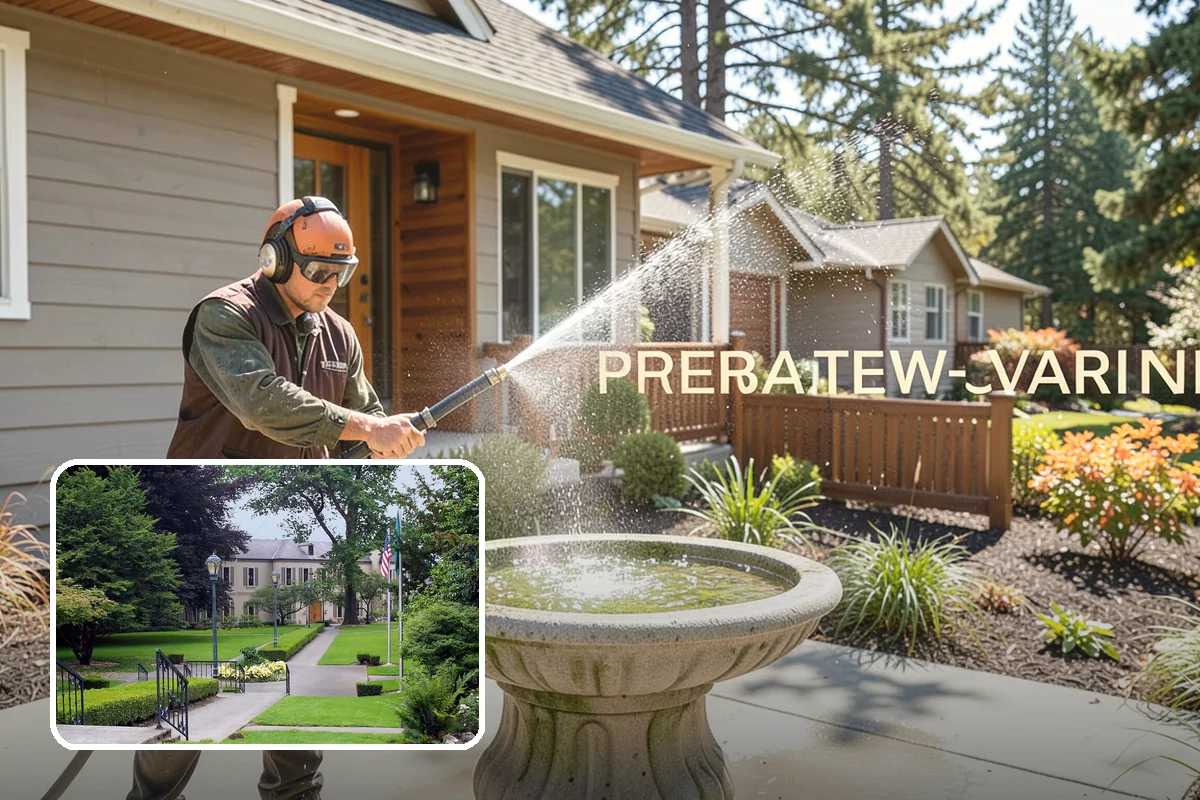 Stair Cleaning in Woodinville, King County, WA - Removes the slick growth that causes stair falls