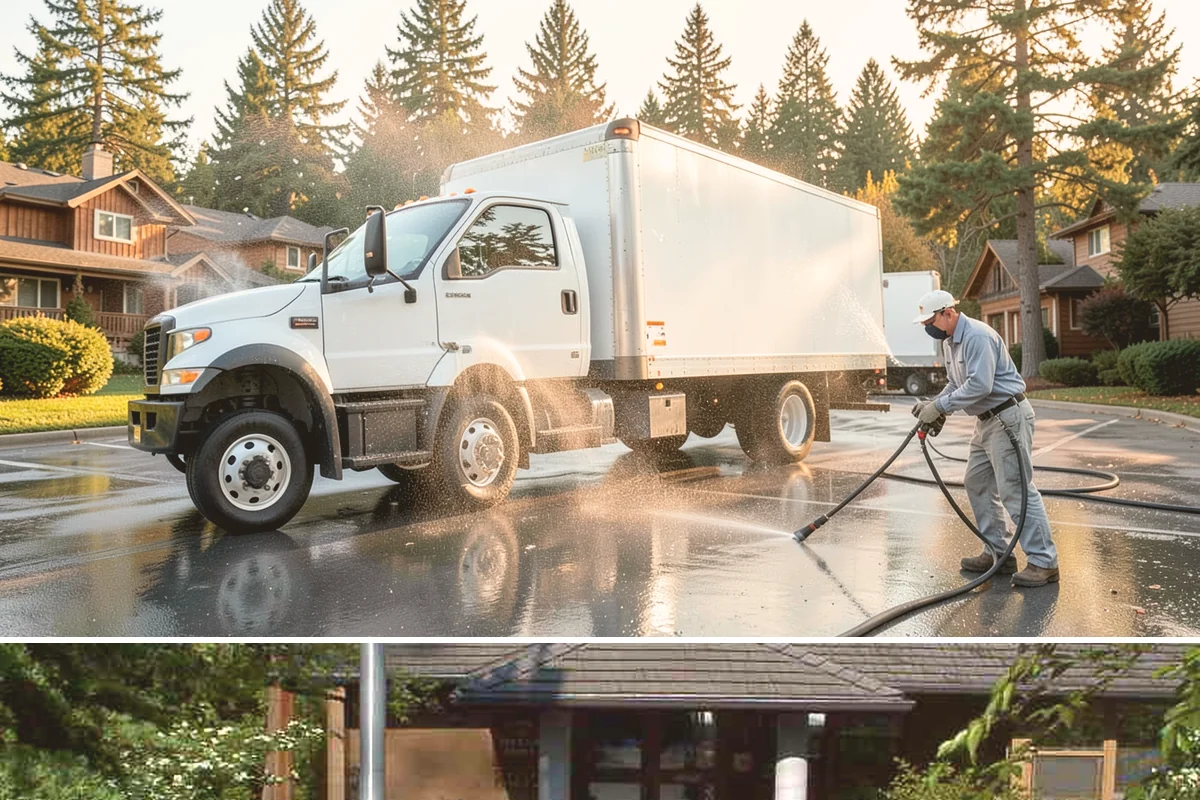 Stair Cleaning in Yarrow Point, King County, WA - Clean exterior stairs before the fall rains return to keep footing safe through winter.