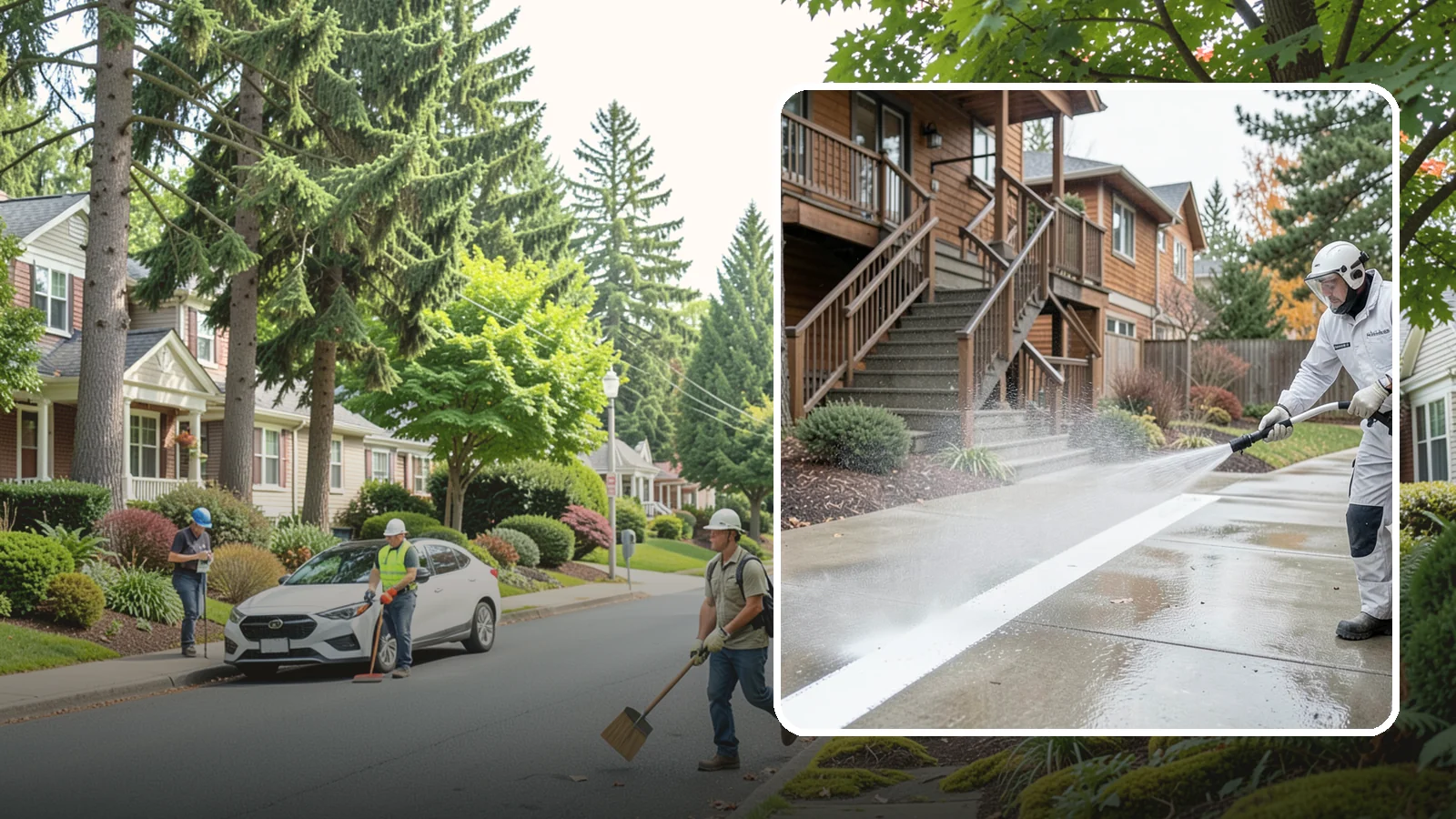 Stairwell Cleaning in Beaux Arts Village, King County, WA - Detailed cleaning of commercial and multi-level stairwells that removes grime, spills, and slick buildup from high-traffic steps...