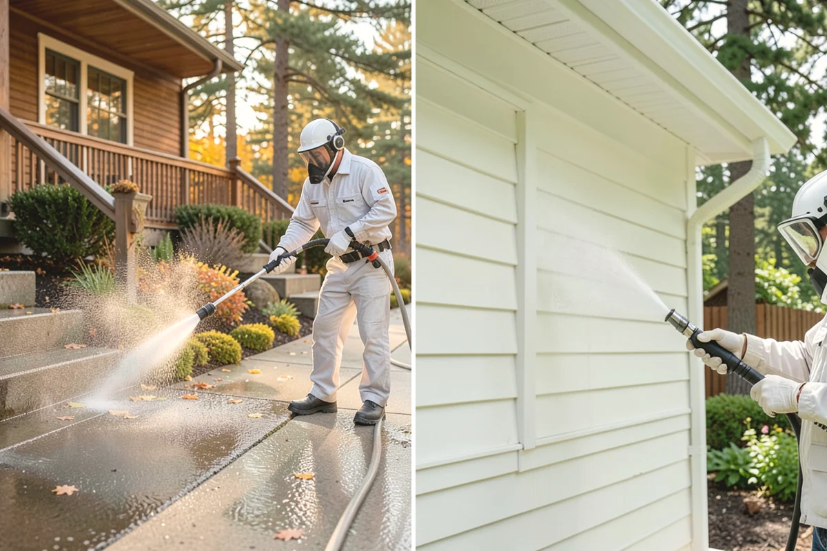 Stairwell Cleaning in Burien, King County, WA - Close the stairwell and post wet-surface signage