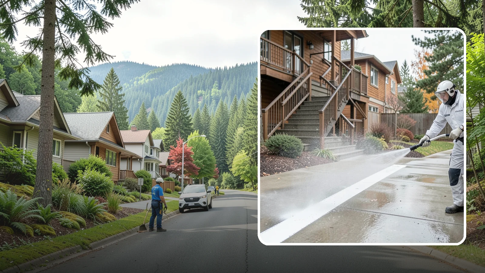 Stairwell Cleaning in Darrington, Snohomish County, WA - Detailed cleaning of commercial and multi-level stairwells that removes grime, spills, and slick buildup from high-traffic steps...
