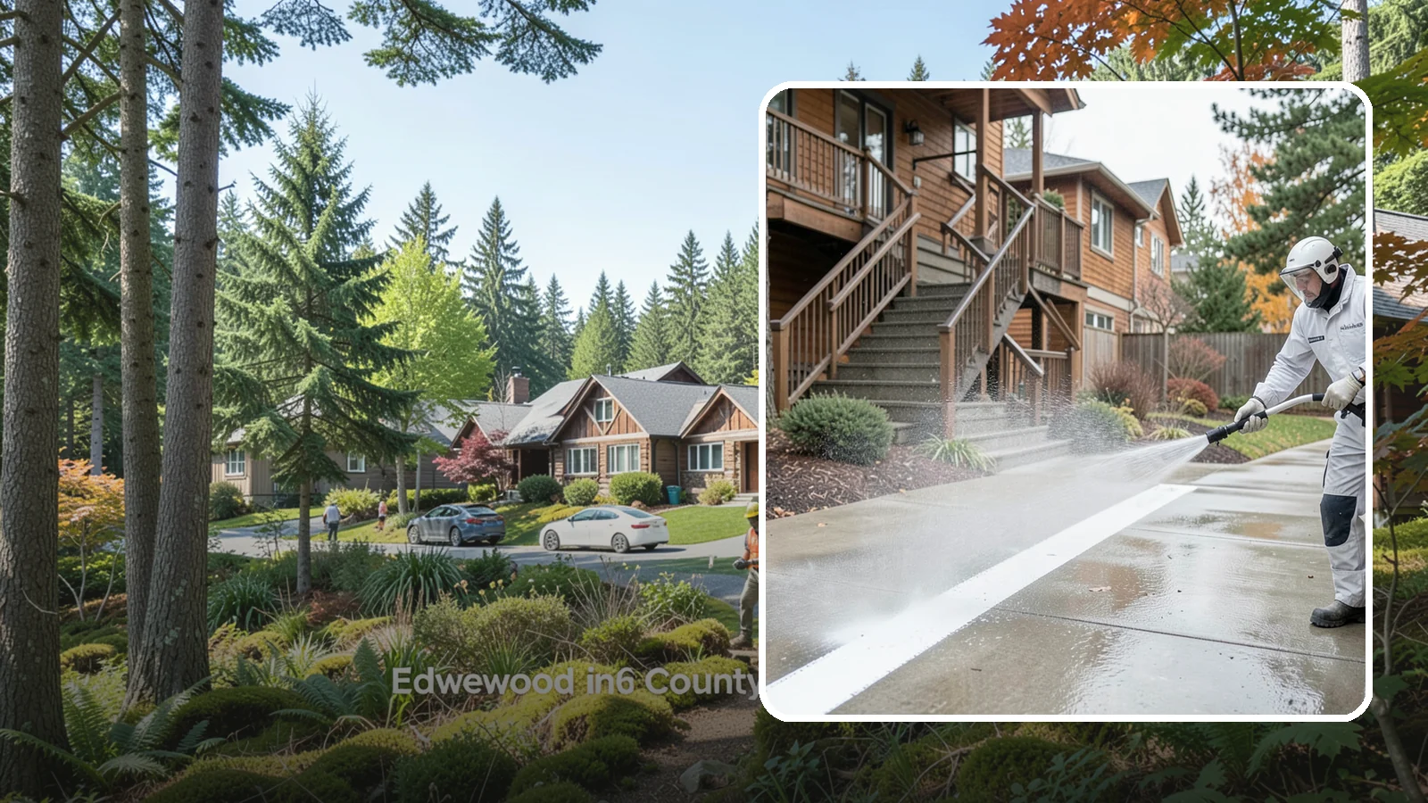 Stairwell Cleaning in Edgewood, Pierce County, WA - Detailed cleaning of commercial and multi-level stairwells that removes grime, spills, and slick buildup from high-traffic steps...