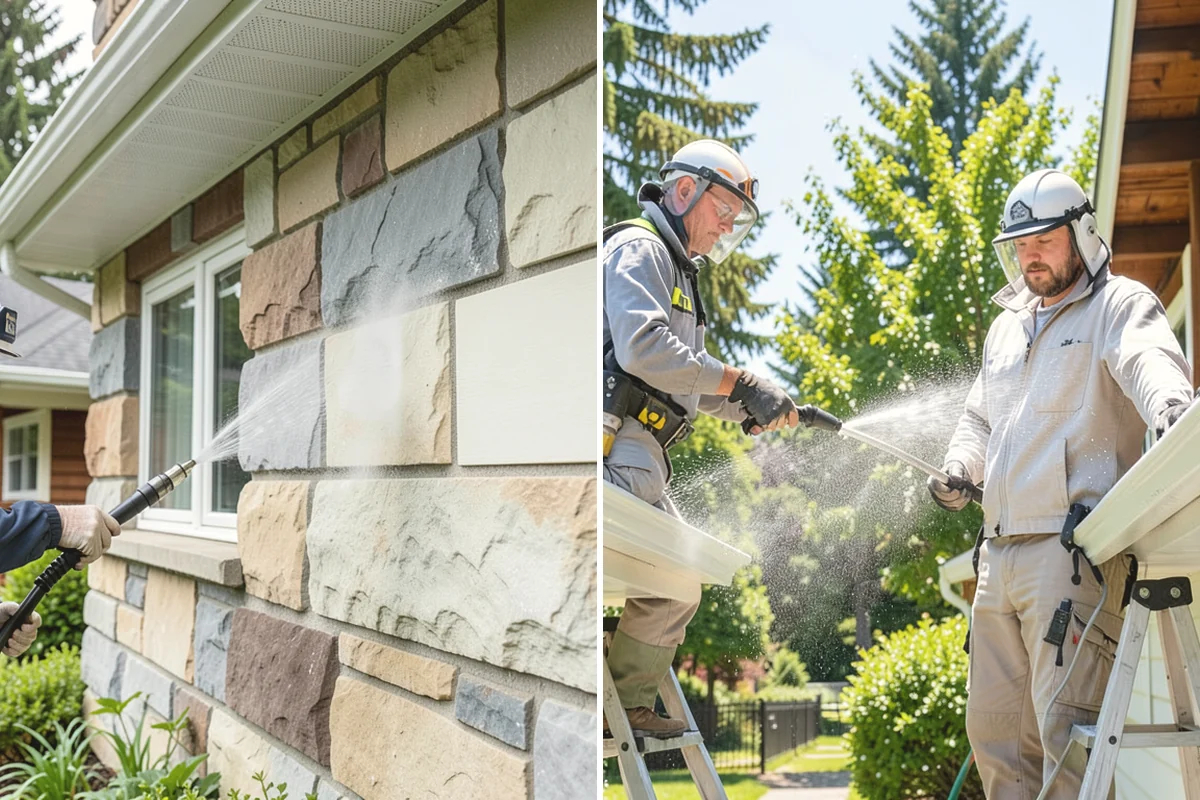 Stairwell Cleaning in Edgewood, Pierce County, WA - Close the stairwell and post wet-surface signage