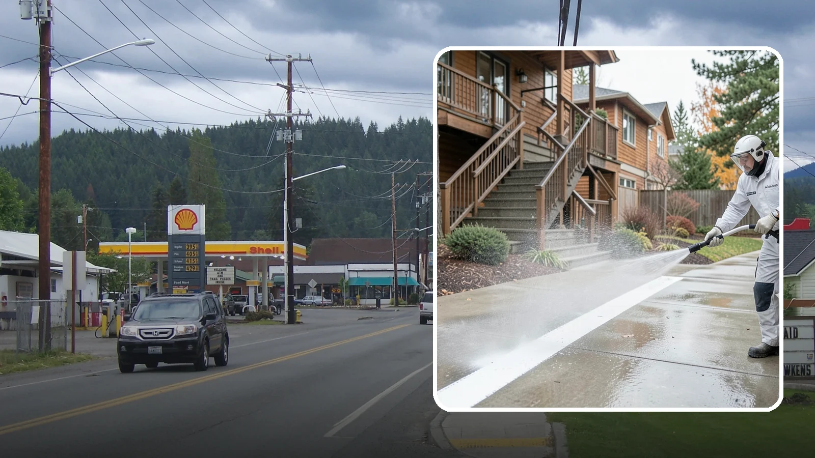 Stairwell Cleaning in Granite Falls, Snohomish County, WA - Detailed cleaning of commercial and multi-level stairwells that removes grime, spills, and slick buildup from high-traffic steps...