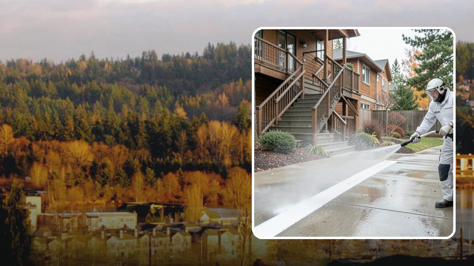 Stairwell Cleaning in Kenmore, King County, WA - Detailed cleaning of commercial and multi-level stairwells that removes grime, spills, and slick buildup from high-traffic steps...