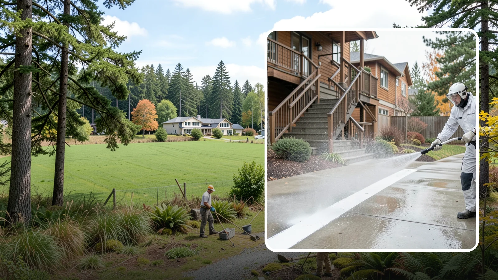 Stairwell Cleaning in Lyman, Skagit County, WA - Detailed cleaning of commercial and multi-level stairwells that removes grime, spills, and slick buildup from high-traffic steps...