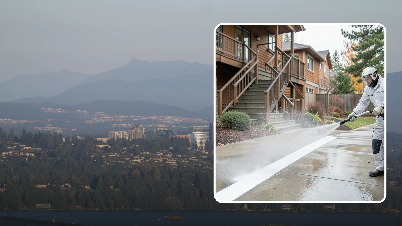 Stairwell Cleaning in Medina, King County, WA - Detailed cleaning of commercial and multi-level stairwells that removes grime, spills, and slick buildup from high-traffic steps...