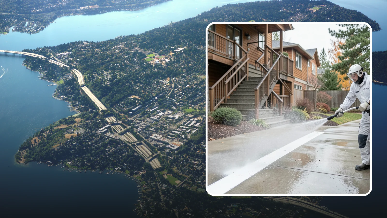 Stairwell Cleaning in Mercer Island, King County, WA - Detailed cleaning of commercial and multi-level stairwells that removes grime, spills, and slick buildup from high-traffic steps...