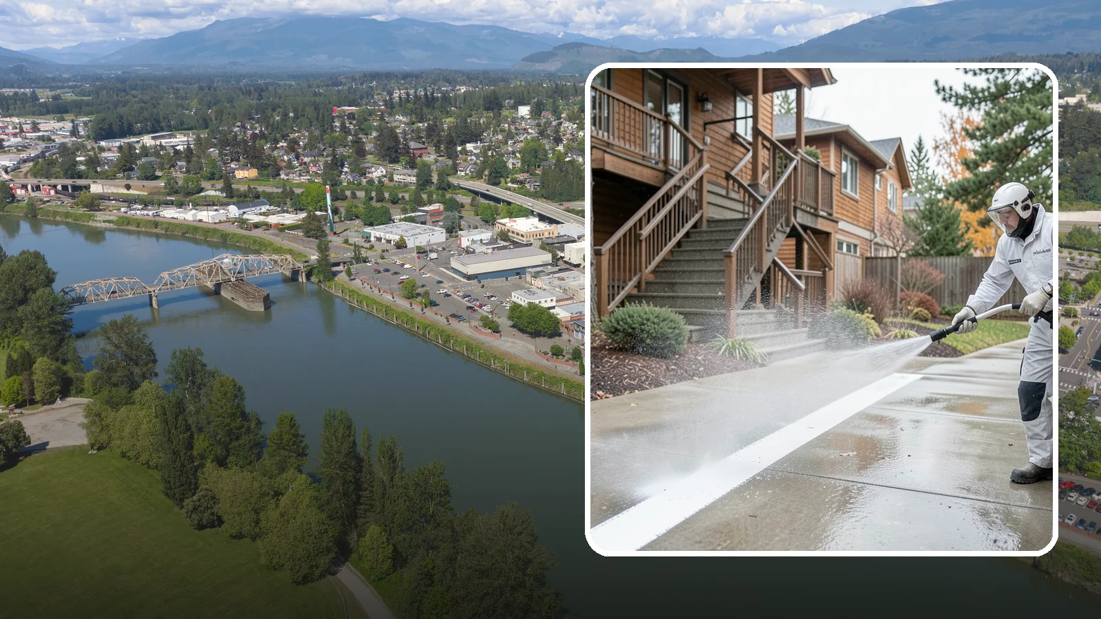 Stairwell Cleaning in Mount Vernon, Skagit County, WA - Detailed cleaning of commercial and multi-level stairwells that removes grime, spills, and slick buildup from high-traffic steps...