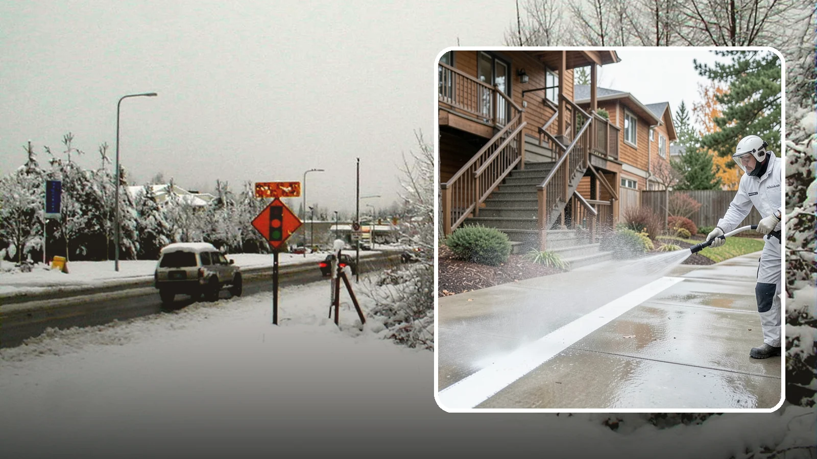 Stairwell Cleaning in Newcastle, King County, WA - Detailed cleaning of commercial and multi-level stairwells that removes grime, spills, and slick buildup from high-traffic steps...