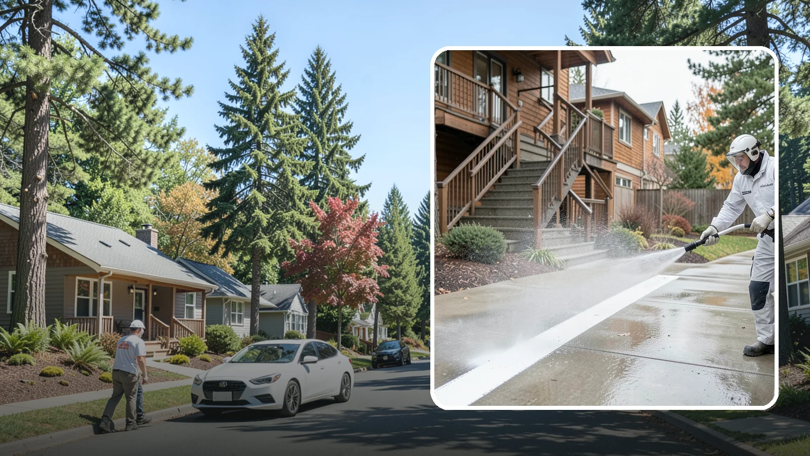 Stairwell Cleaning in Orting, Pierce County, WA - Detailed cleaning of commercial and multi-level stairwells that removes grime, spills, and slick buildup from high-traffic steps...