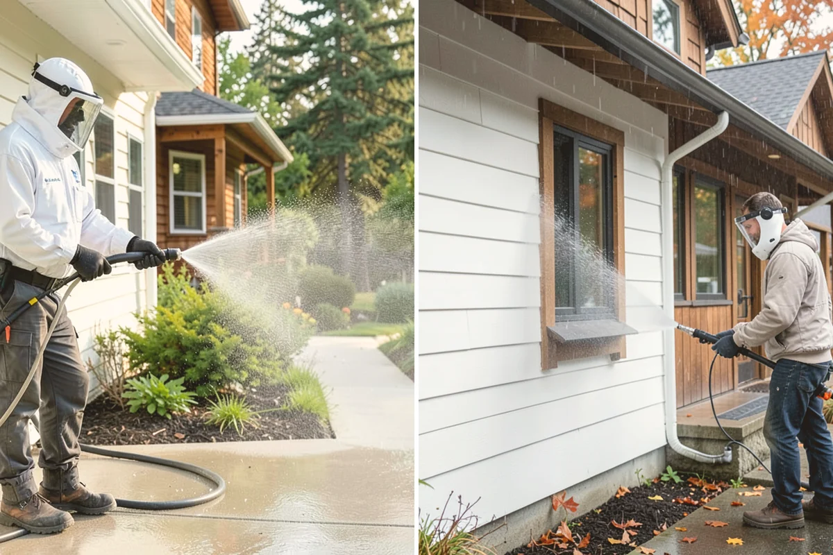 Stairwell Cleaning in Orting, Pierce County, WA - Close the stairwell and post wet-surface signage