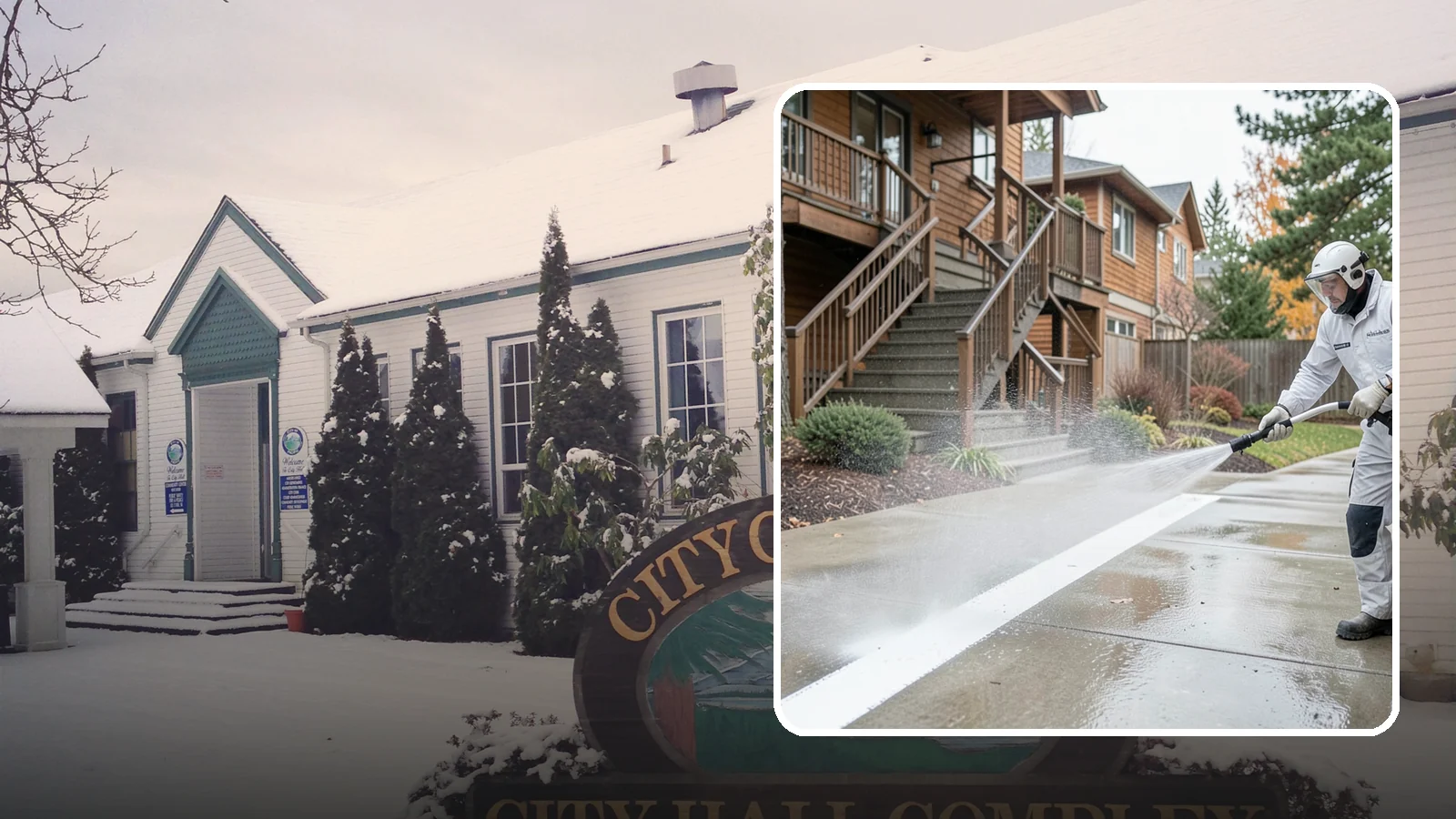 Stairwell Cleaning in Pacific, King County, WA - Detailed cleaning of commercial and multi-level stairwells that removes grime, spills, and slick buildup from high-traffic steps...