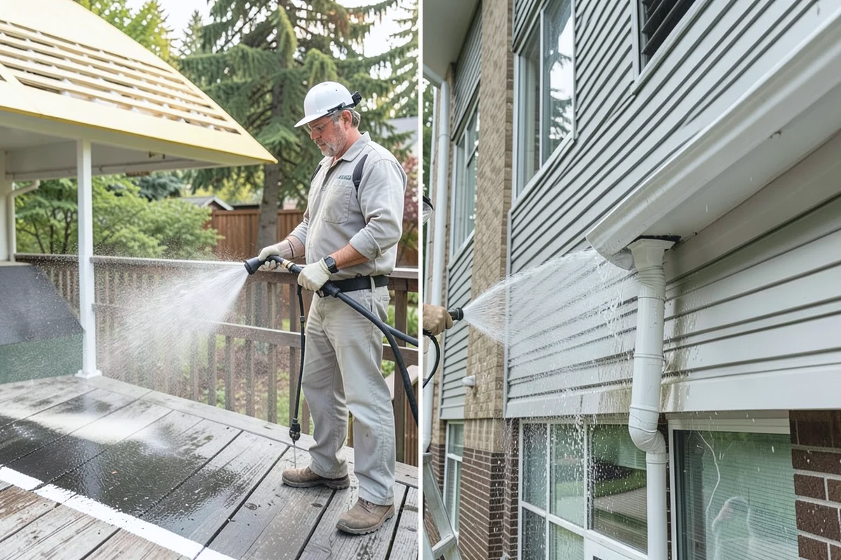 Stairwell Cleaning in Renton, King County, WA - Close the stairwell and post wet-surface signage