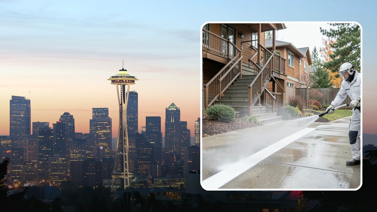 Stairwell Cleaning in Seattle, King County, WA - Detailed cleaning of commercial and multi-level stairwells that removes grime, spills, and slick buildup from high-traffic steps...