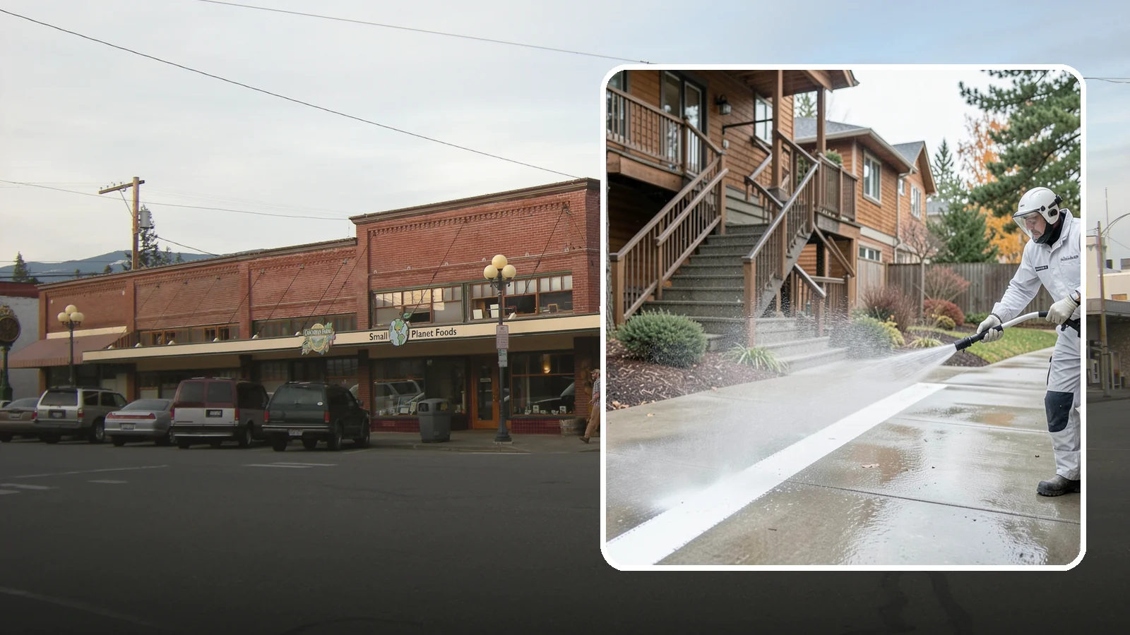 Stairwell Cleaning in Sedro-Woolley, Skagit County, WA - Detailed cleaning of commercial and multi-level stairwells that removes grime, spills, and slick buildup from high-traffic steps...