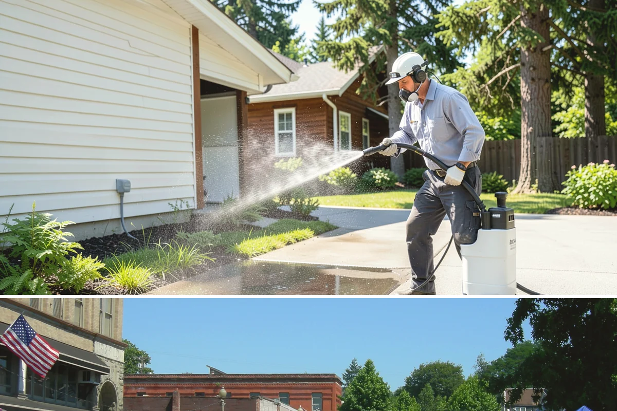 Stairwell Cleaning in Snohomish, Snohomish County, WA - Stairwells benefit from cleaning two to three times a year, with priority through the wet fall and winter when algae peaks.