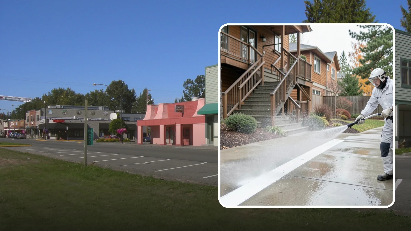 Stairwell Cleaning in Snoqualmie, King County, WA - Detailed cleaning of commercial and multi-level stairwells that removes grime, spills, and slick buildup from high-traffic steps...