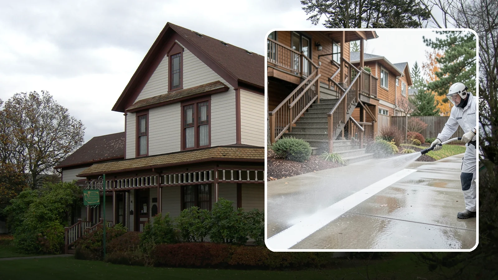 Stairwell Cleaning in Sumner, Pierce County, WA - Detailed cleaning of commercial and multi-level stairwells that removes grime, spills, and slick buildup from high-traffic steps...