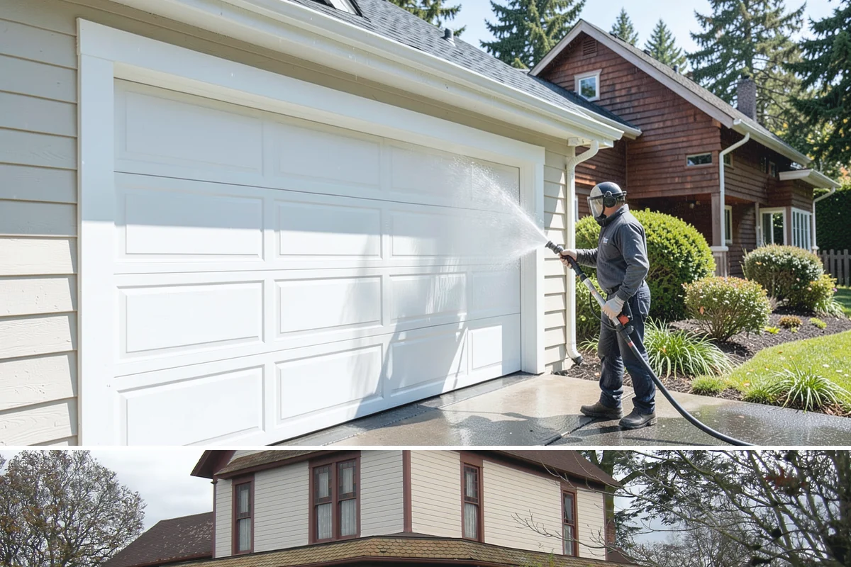 Stairwell Cleaning in Sumner, Pierce County, WA - Stairwells benefit from cleaning two to three times a year, with priority through the wet fall and winter when algae peaks.