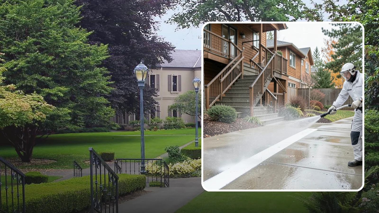 Stairwell Cleaning in Woodinville, King County, WA - Detailed cleaning of commercial and multi-level stairwells that removes grime, spills, and slick buildup from high-traffic steps...