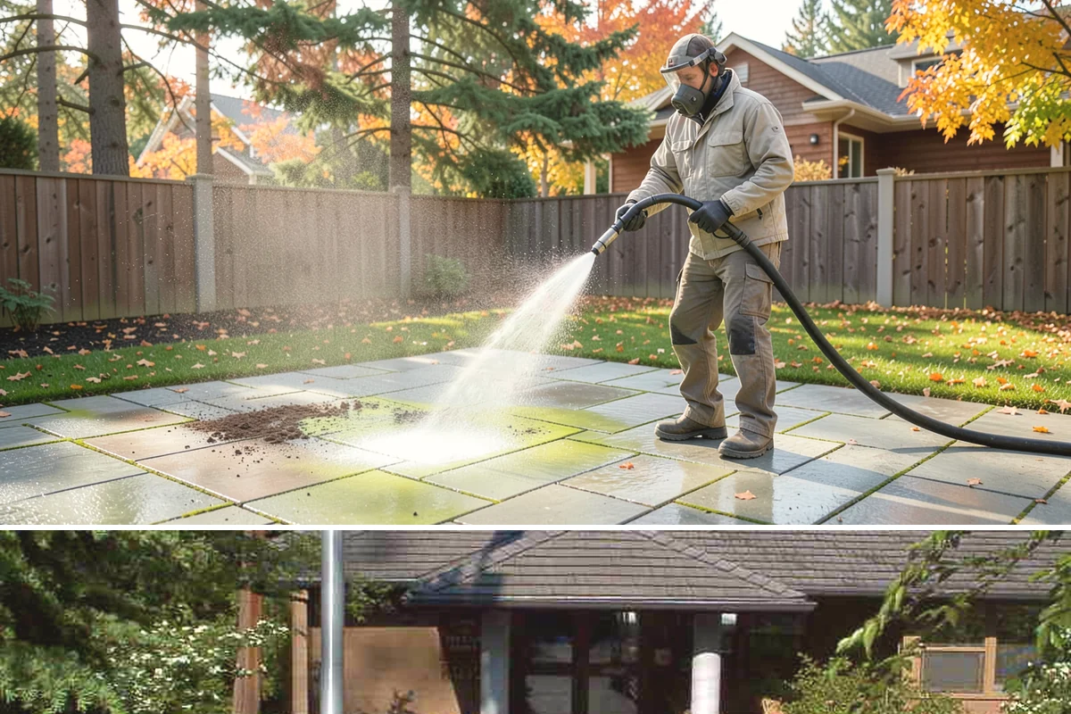 Stairwell Cleaning in Yarrow Point, King County, WA - Stairwells benefit from cleaning two to three times a year, with priority through the wet fall and winter when algae peaks.