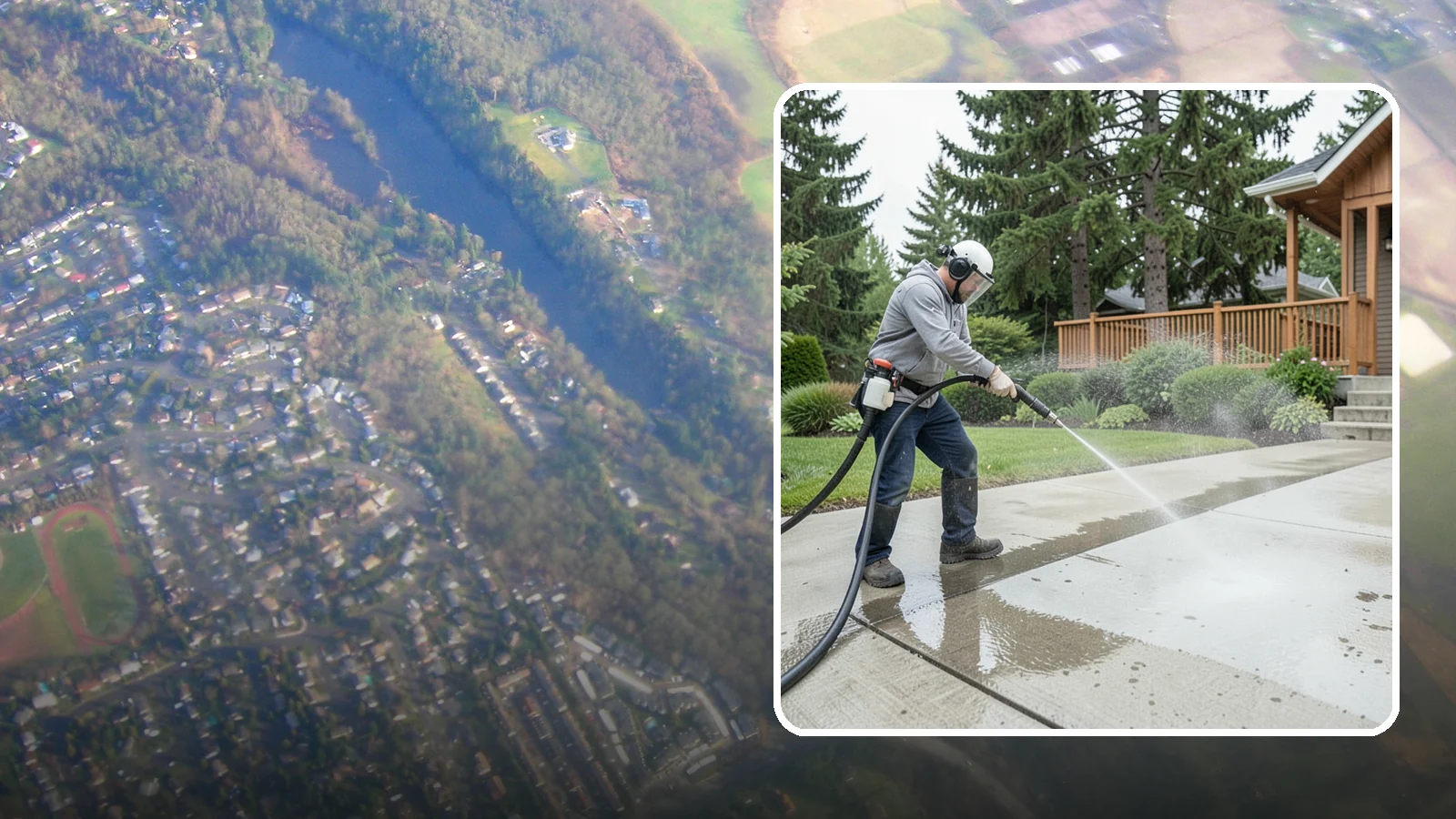 Step Pressure Washing in Algona, King County, WA - Pressure wash concrete and hardscape steps to strip built-up grime and restore safe grip.