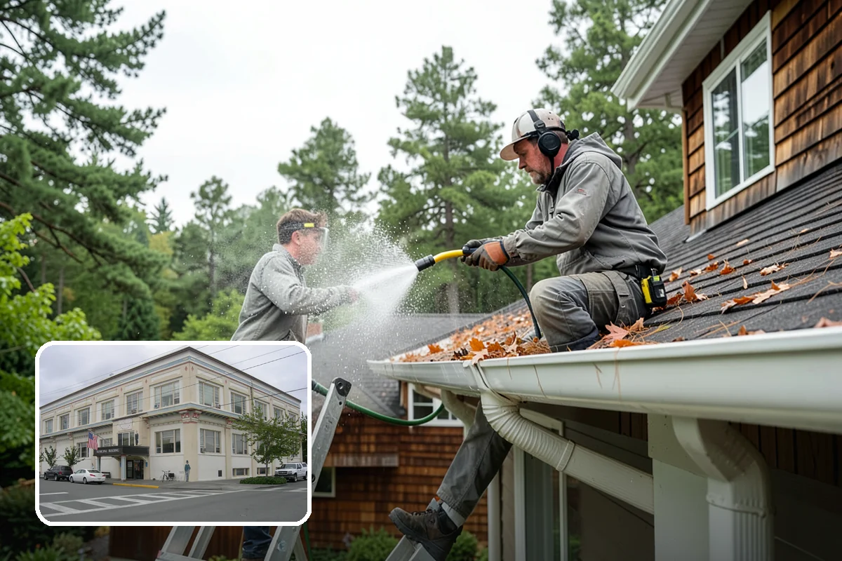 Step Pressure Washing in Anacortes, Skagit County, WA - Strips compacted grime from step surfaces