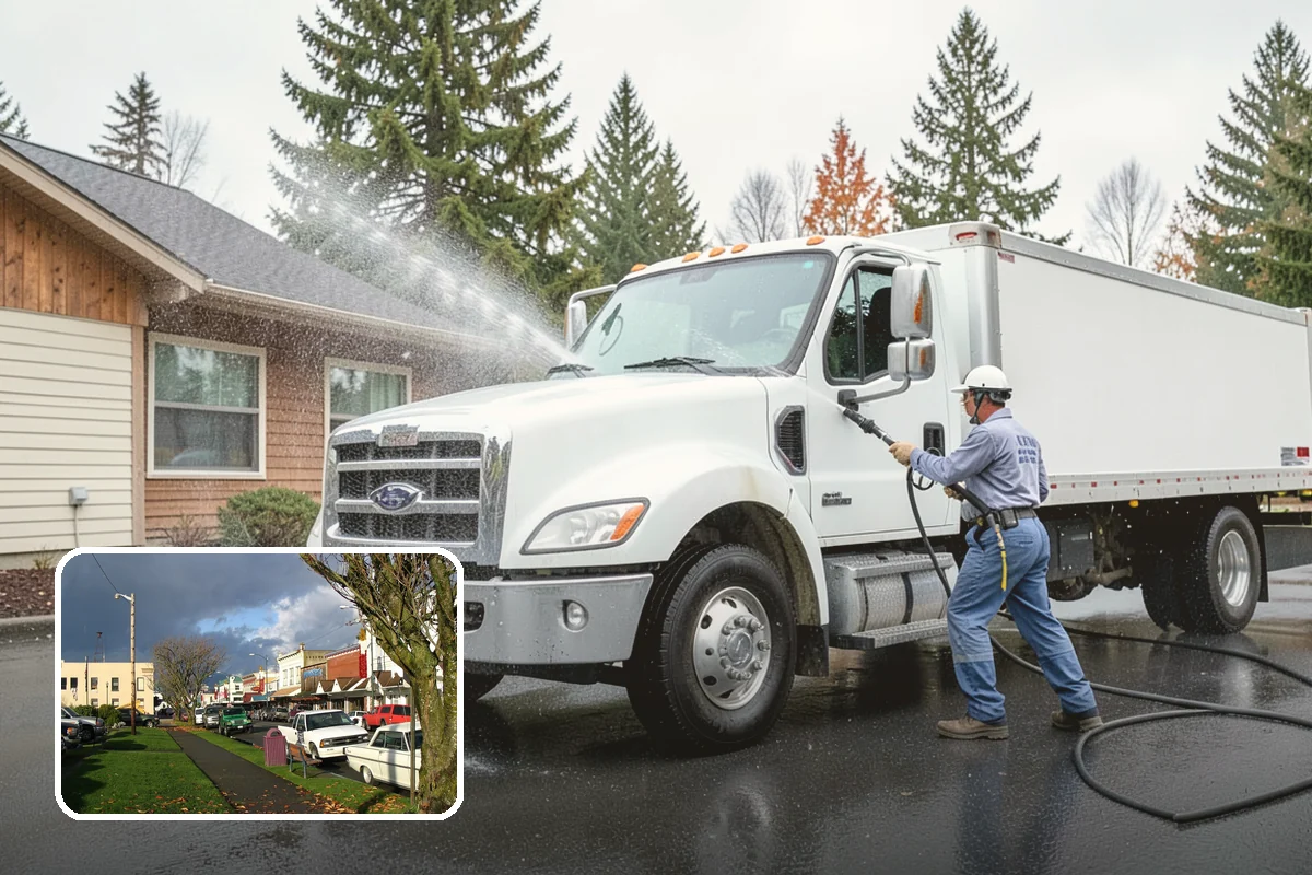 Step Pressure Washing in Arlington, Snohomish County, WA - Strips compacted grime from step surfaces