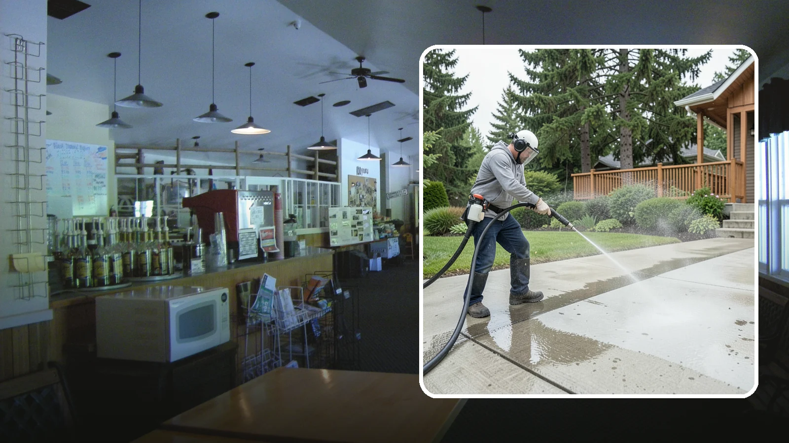 Step Pressure Washing in Black Diamond, King County, WA - Pressure wash concrete and hardscape steps to strip built-up grime and restore safe grip.