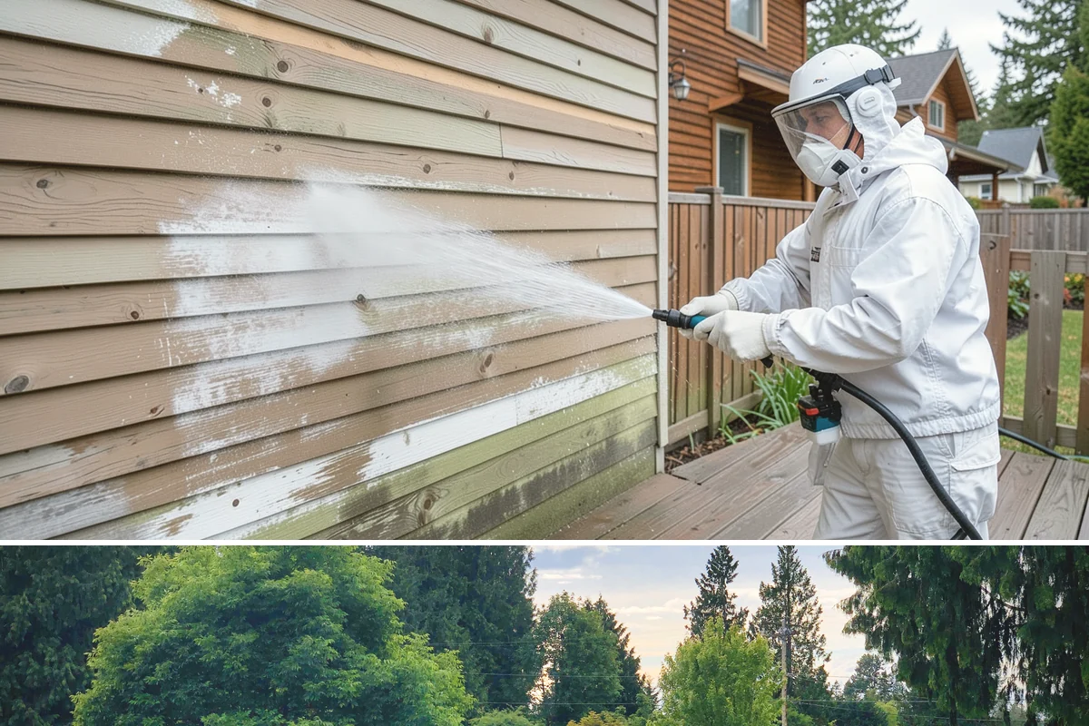 Step Pressure Washing in Bonney Lake, Pierce County, WA - Steps clean up best during dry summer weeks so surfaces set before wet-season traffic.