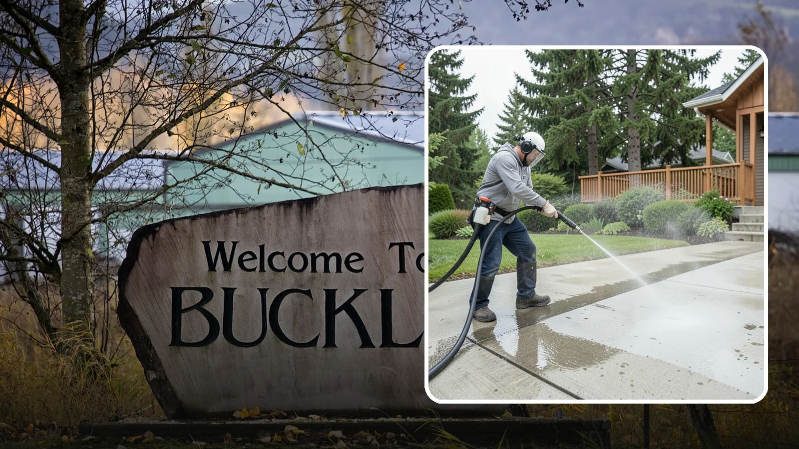 Step Pressure Washing in Buckley, Pierce County, WA - Pressure wash concrete and hardscape steps to strip built-up grime and restore safe grip.