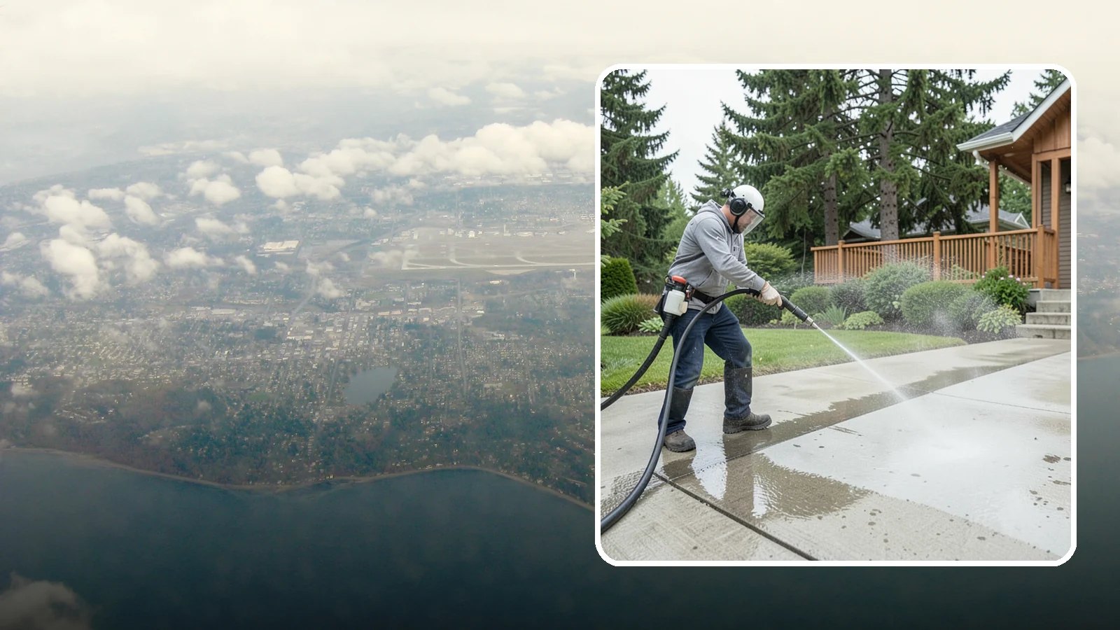 Step Pressure Washing in Burien, King County, WA - Pressure wash concrete and hardscape steps to strip built-up grime and restore safe grip.
