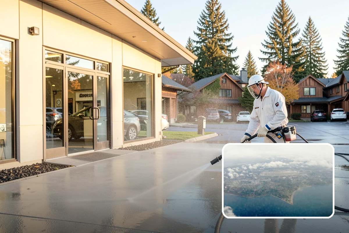 Step Pressure Washing in Burien, King County, WA - Strips compacted grime from step surfaces