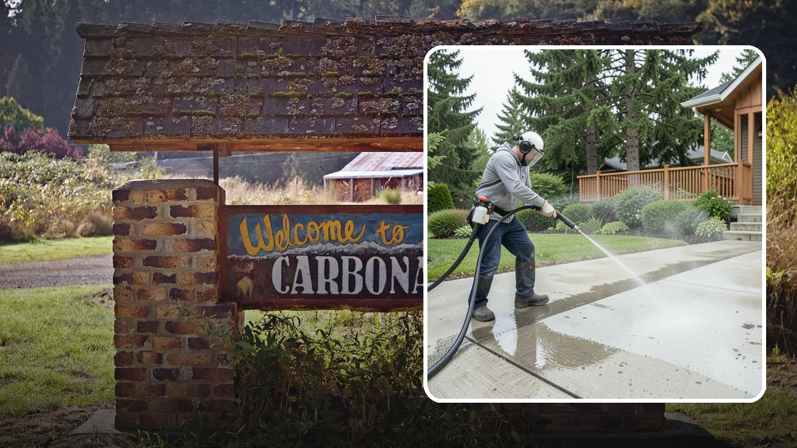 Step Pressure Washing in Carbonado, Pierce County, WA - Pressure wash concrete and hardscape steps to strip built-up grime and restore safe grip.