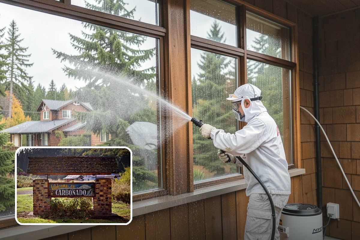 Step Pressure Washing in Carbonado, Pierce County, WA - Strips compacted grime from step surfaces