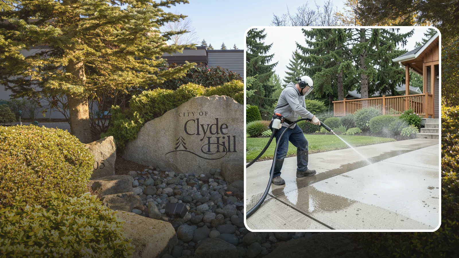 Step Pressure Washing in Clyde Hill, King County, WA - Pressure wash concrete and hardscape steps to strip built-up grime and restore safe grip.