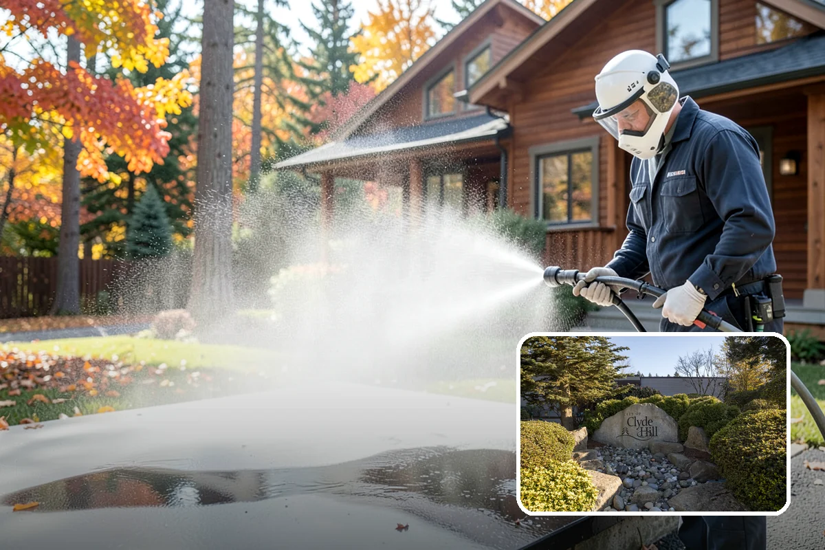 Step Pressure Washing in Clyde Hill, King County, WA - Strips compacted grime from step surfaces