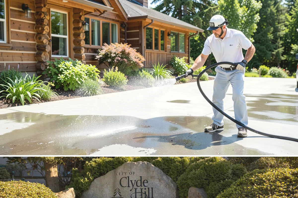 Step Pressure Washing in Clyde Hill, King County, WA - Steps clean up best during dry summer weeks so surfaces set before wet-season traffic.
