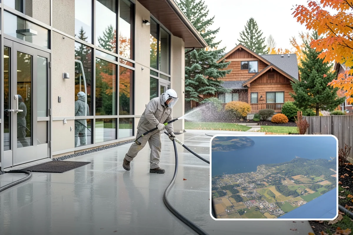 Step Pressure Washing in Coupeville, Island County, WA - Strips compacted grime from step surfaces