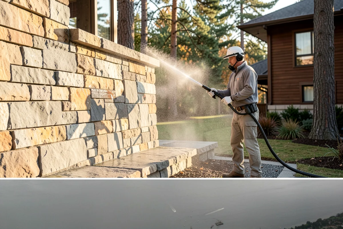 Step Pressure Washing in Des Moines, King County, WA - Steps clean up best during dry summer weeks so surfaces set before wet-season traffic.