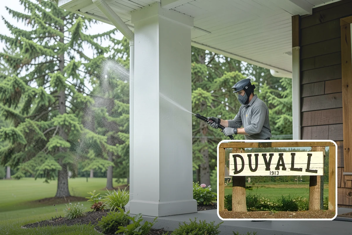 Step Pressure Washing in Duvall, King County, WA - Strips compacted grime from step surfaces