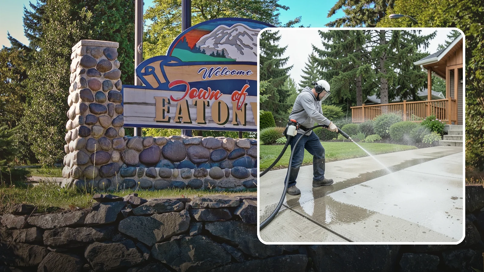 Step Pressure Washing in Eatonville, Pierce County, WA - Pressure wash concrete and hardscape steps to strip built-up grime and restore safe grip.