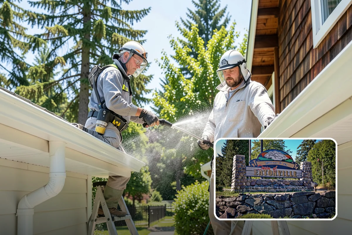 Step Pressure Washing in Eatonville, Pierce County, WA - Strips compacted grime from step surfaces