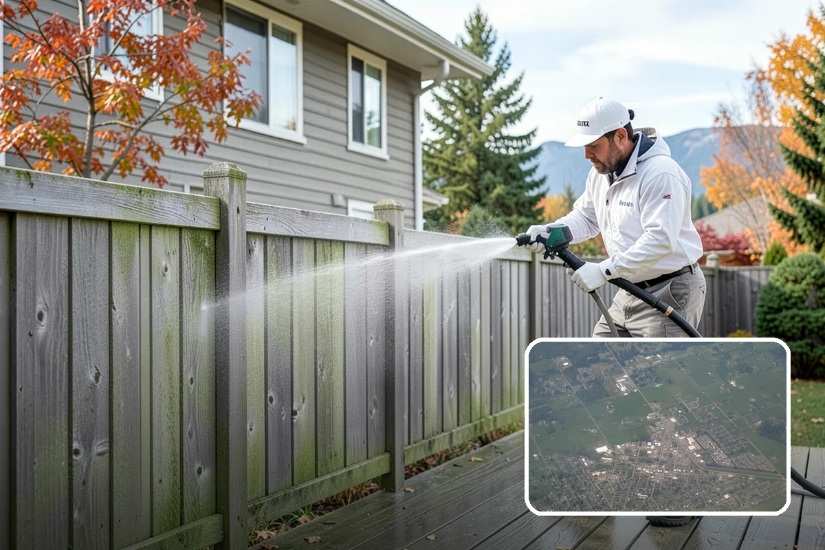 Step Pressure Washing in Enumclaw, King County, WA - Strips compacted grime from step surfaces