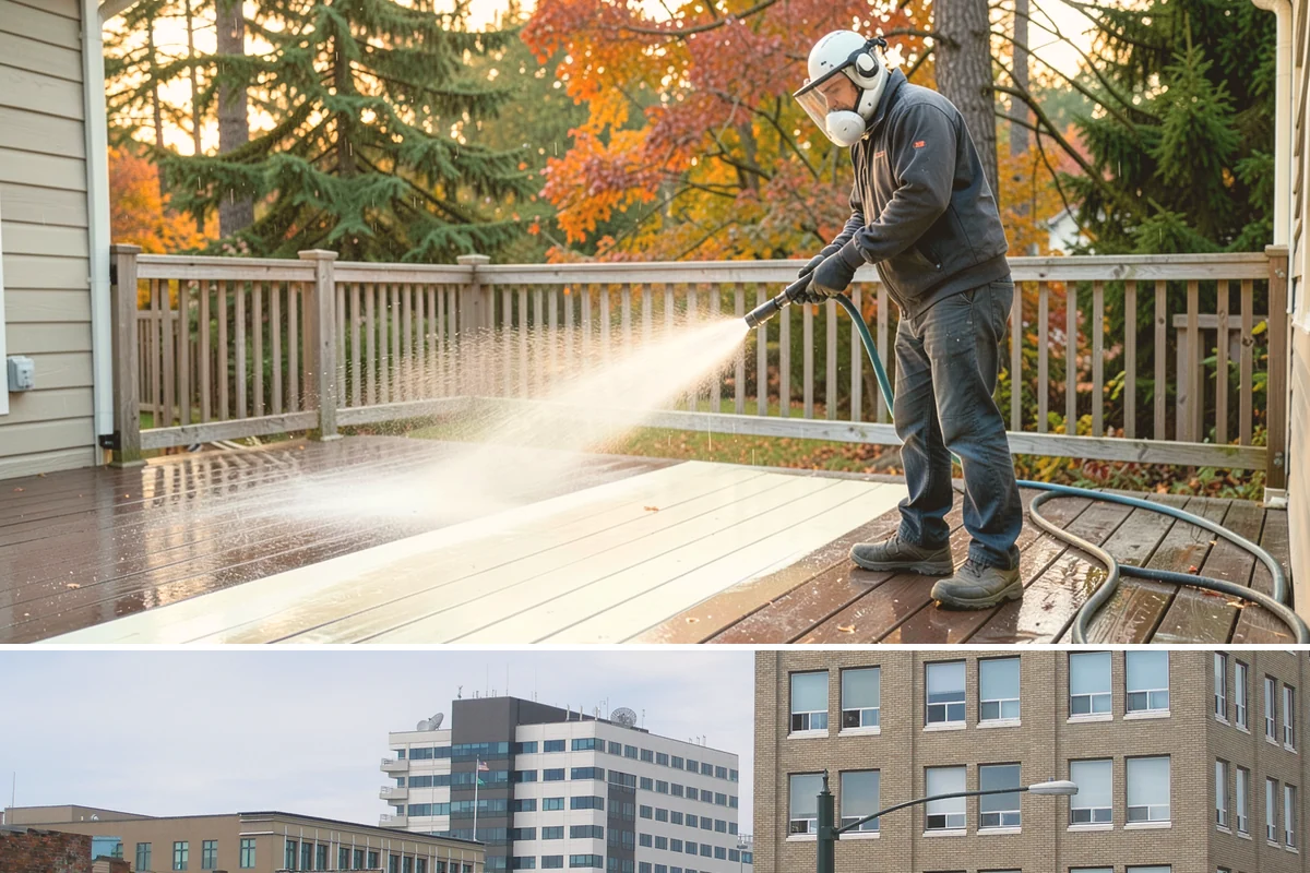 Step Pressure Washing in Everett, Snohomish County, WA - Steps clean up best during dry summer weeks so surfaces set before wet-season traffic.
